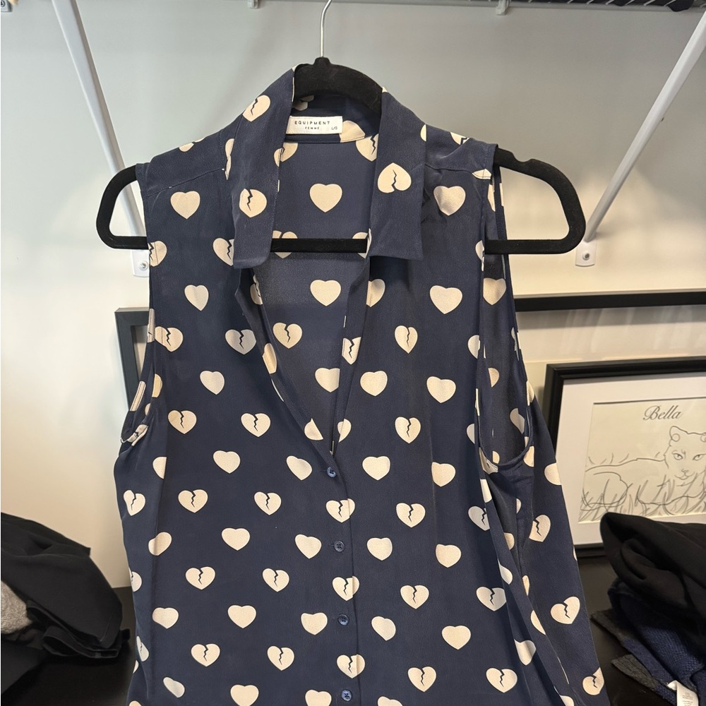 Silk tank by Equipment